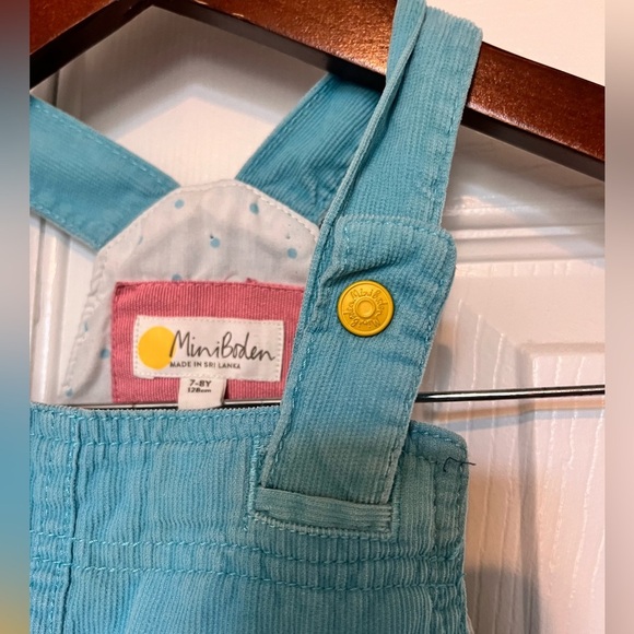 Mini Boden Girls Rainbow Corderoy Overalls Size 7/8 - Picture 6 of 10